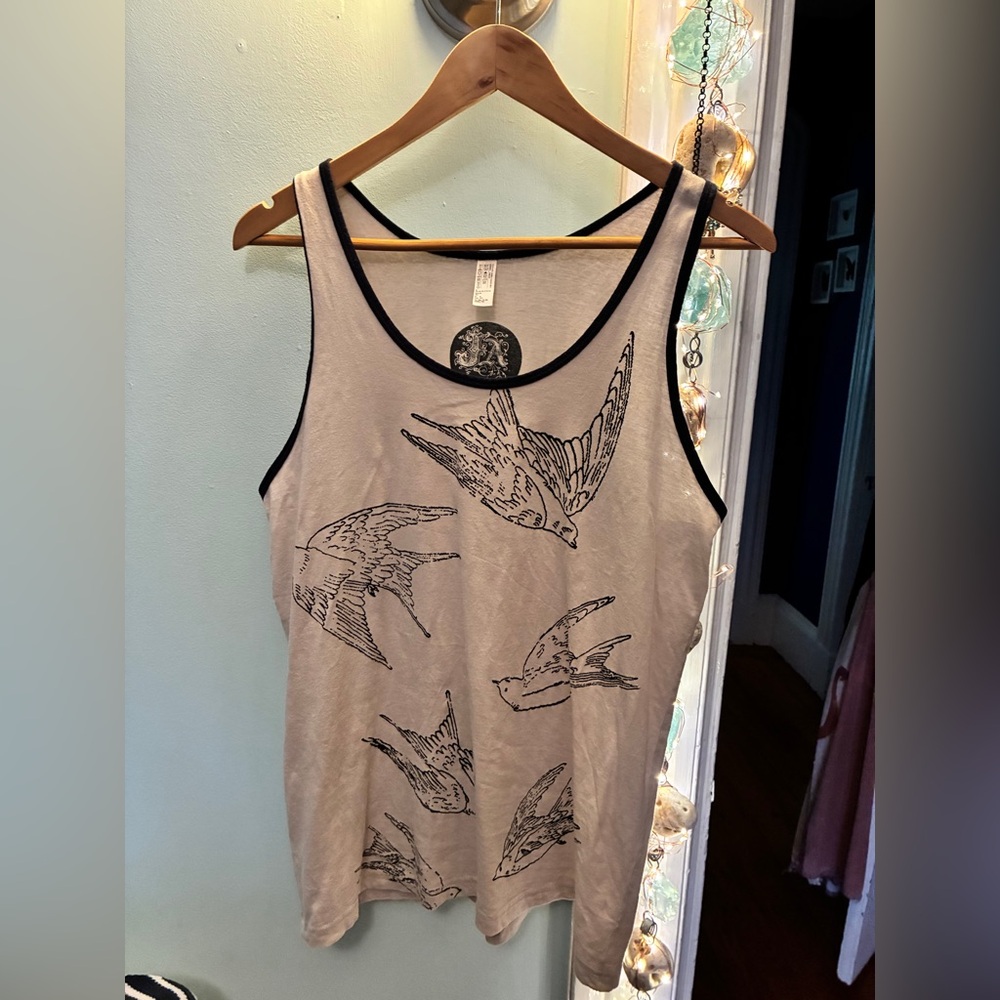 Bird Print Tank Top